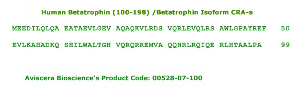 human betatrophin 100-198 protein is available in aviscera bioscience